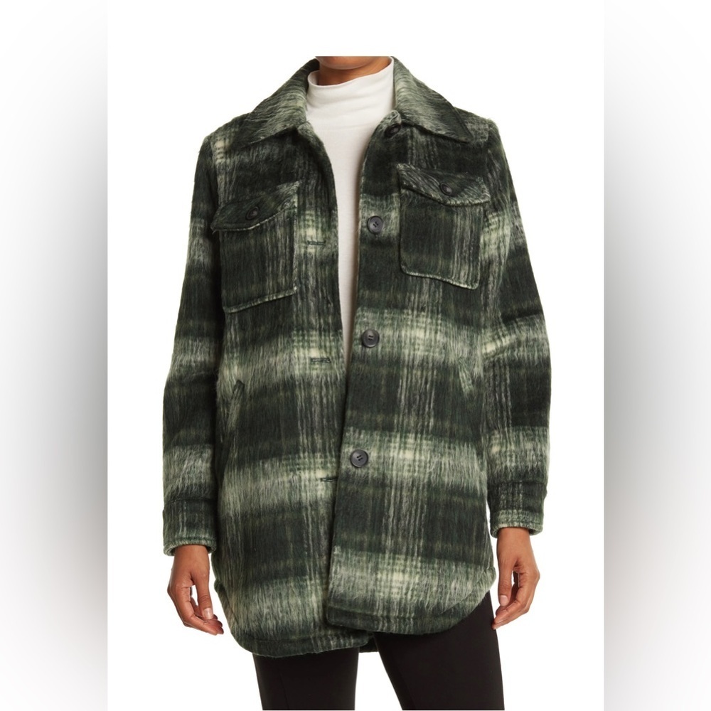 Treasure and Bond Oversized Plaid Shacket Size XS